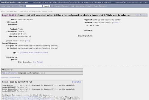 Sofware Quality Assurance Bug Report