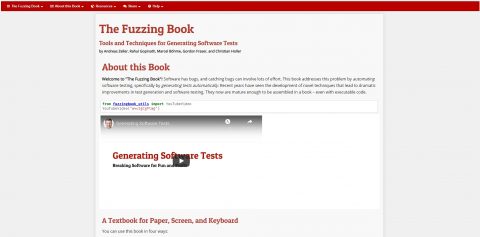 The Software Testing Fuzzing Book