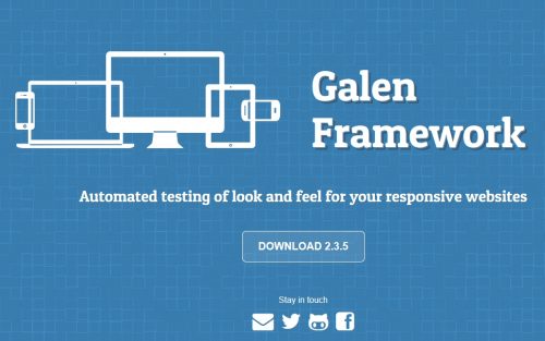 Galen Framework open source software testing tool