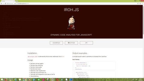 Iroh.js open source javascript code analyis