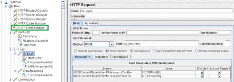 JMeter HTTP Form Manager