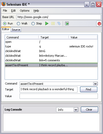 Selenium IDE