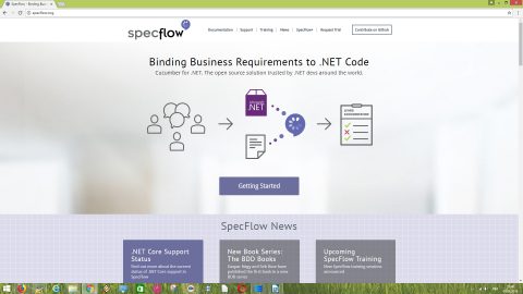 SpecFlow adalah alat pengujian perangkat lunak .NET open source