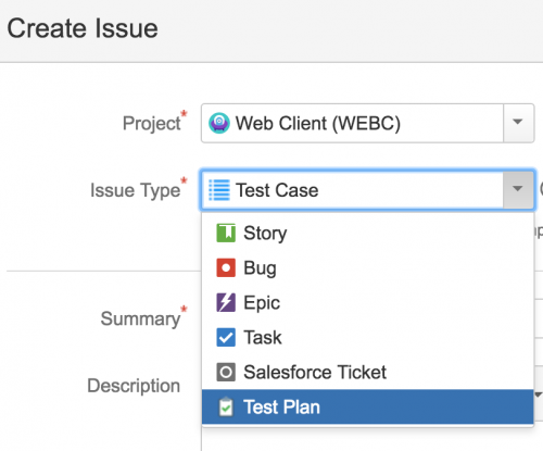  Test issue types